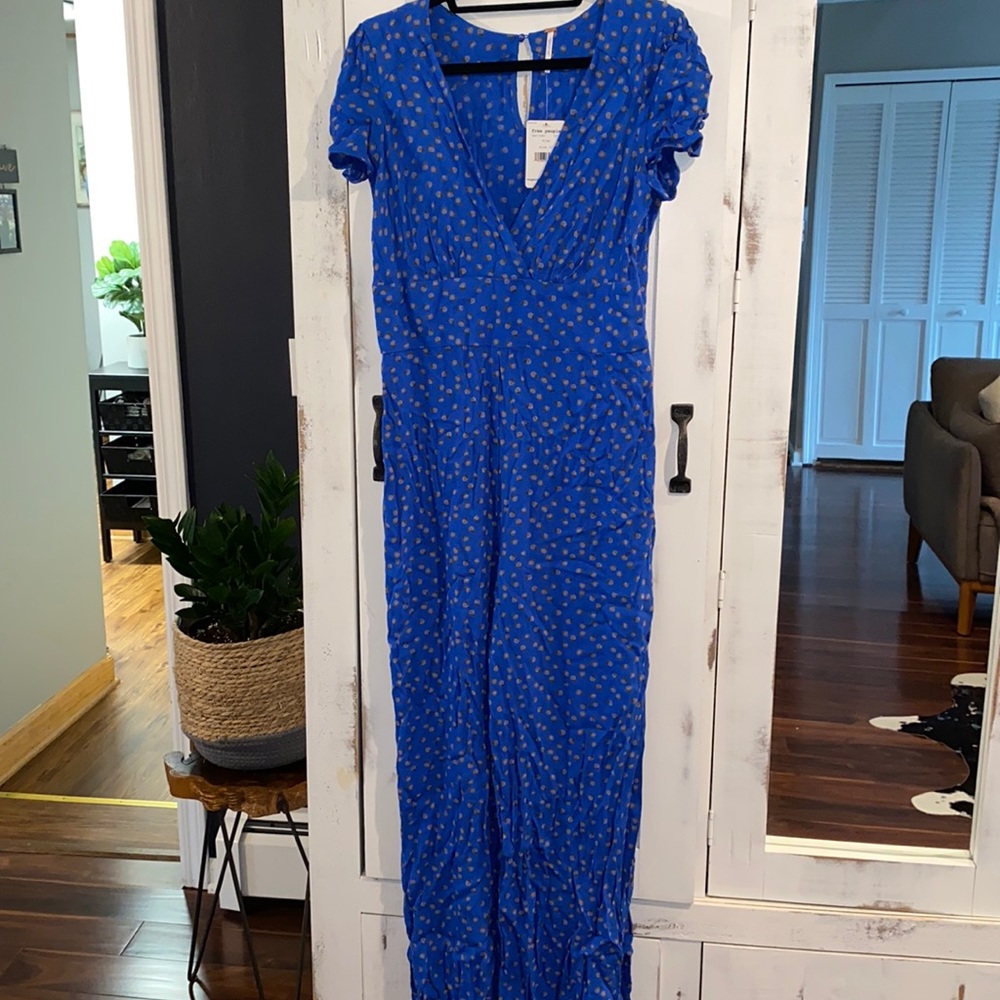 Free People Blue Jumpsuit (worn once)